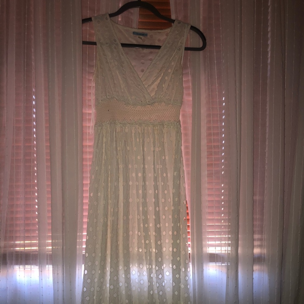 Anthropology Lace Maxi Dress